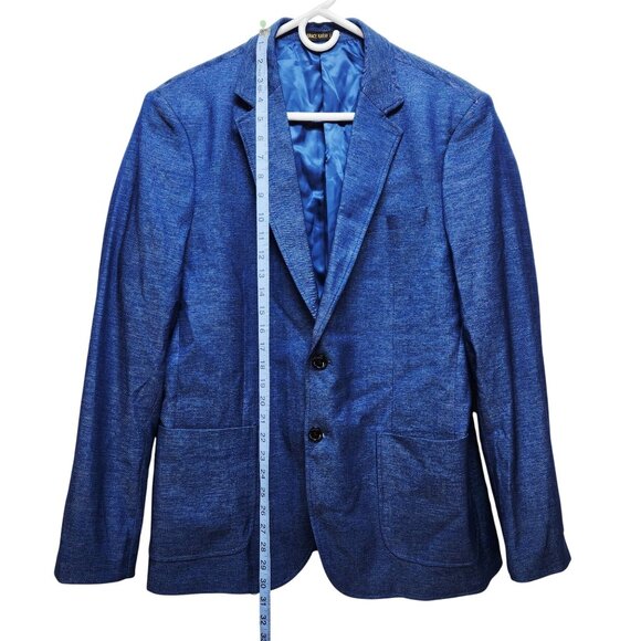 Grace Karin Mens Size Large Blue Blazer Jacket With Pockets & Lining New - Picture 5 of 9